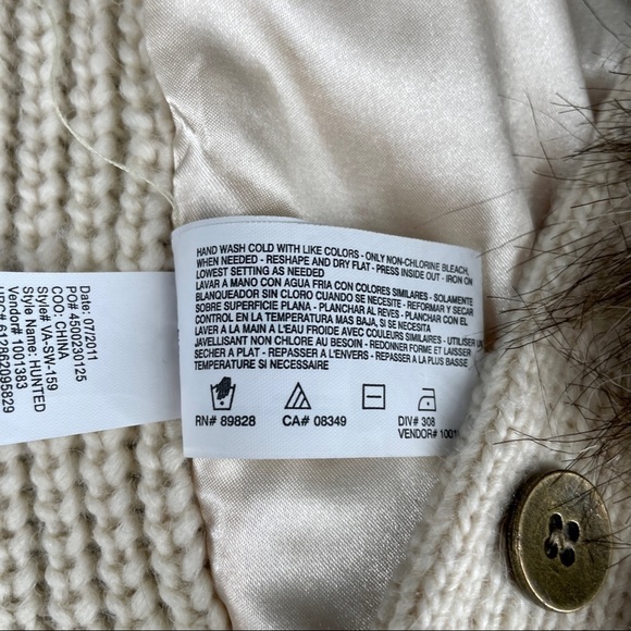 Nine WEST Vintage American Jeans Hunted Vest - Tan/Beige - LG - Picture 6 of 8